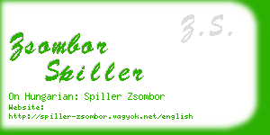 zsombor spiller business card